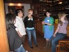 Chatting before food came.