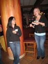 Eating, drinking, and talking...all at once.