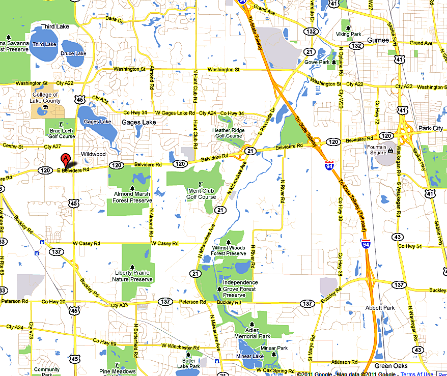 Map to Country Squire